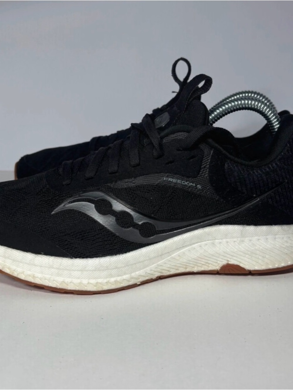 Saucony Women's Black and White Running Sneakers - Picture 3 of 9